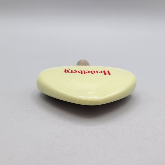 Vintage Heidelberg Beer Tap Handle Green Red Gold Triangle Shaped Barware - Picture 4 of 8